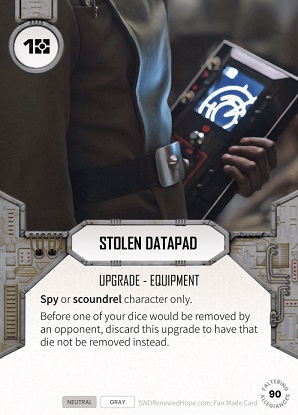 Stolen Datapad